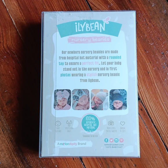 iLY BEAN NWT newborn hospital hat - Picture 2 of 4